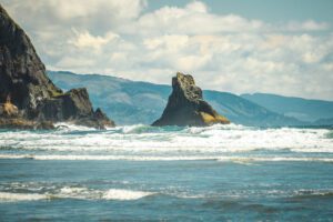 Large rocks of the coast of Oregon